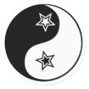Yin Yang Star stickers