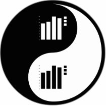 Yin Yang Statistics photo sculptures