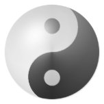 Yin Yang Round Sticker