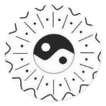 Yin Yang Sticker by eblack2000 Yin Yang Sticker