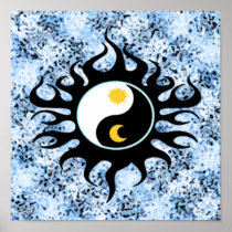 Yin Yang Sun & Moon Print