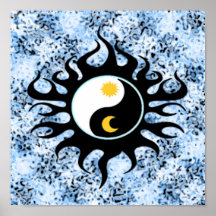 Yin Yang Sun & Moon Print