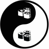 Yin Yang Sushi photo sculptures by whatitis Yin Yang Sushi photo sculptures
