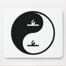 Yin Yang Swimming Mouse Pads