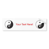 Yin Yang Symbol: Bumper Stickers