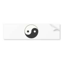 YIN & YANG SYMBOL bumper stickers by ZuluFlight YIN & YANG SYMBOL bumper stickers