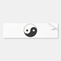 YIN & YANG SYMBOL BUMPER STICKERS