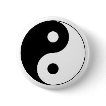 Yin Yang Symbol Button