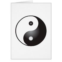 Yin Yang Symbol: Greeting Card