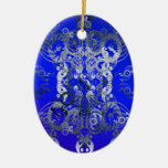 Yin yang symbol christmas tree ornaments