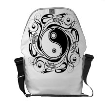 Yin & Yang Symbol Courier Bags