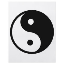 Yin Yang Symbol Flyer Design