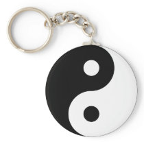 Yin Yang Symbol Keychain