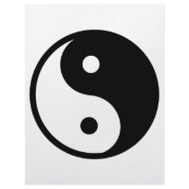 Yin Yang Symbol Personalized Letterhead