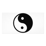 Yin Yang Symbol Personalized Photo Card