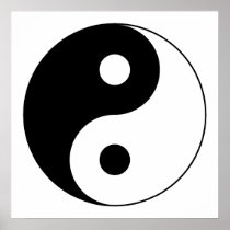 Yin Yang Symbol Posters