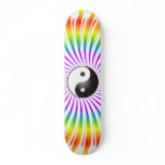Yin Yang Symbol & Spiral Design: Skateboard