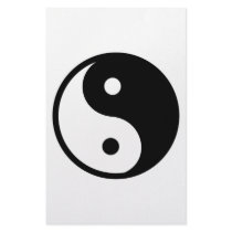 Yin Yang Symbol Stationery Paper