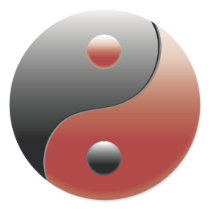 Yin Yang Symbol - Yin Yang Sign Round Sticker