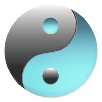 Yin Yang Symbol - Ying Yang Sign Round Sticker