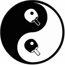 Yin Yang Table Tennis photo sculptures