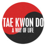 Yin Yang Tae Kwon Do 1 Sticker