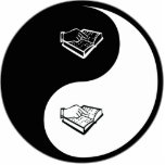 Yin Yang Teaching the Visually Impaired Photo Sculpture