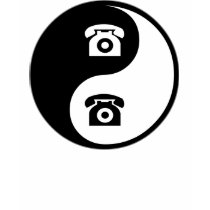 Yin Yang Telephones t-shirts by whatitis Yin Yang Telephones t-shirts