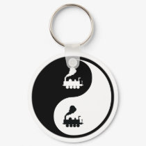 Yin Yang Trains keychains by whatitis Yin Yang Trains keychains
