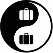 Yin Yang Travel photo sculptures