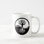 Yin Yang Tree Of Life Black & White Coffee Mugs
