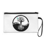 Yin Yang Tree Of Life Black & White Wristlets