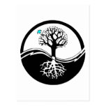 Yin Yang Tree Postcard