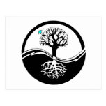 Yin Yang Tree Postcards