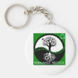 Yin Yang Tree Rebalance Recycle Keychain