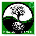 YIN YANG TREE REBALANCE  RECYCLE POSTER posters