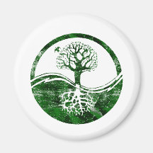 Yin Yang Tree Refrigerator Magnets