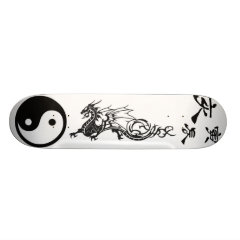 Yin Yang Tribal Skateboard