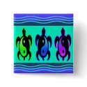 Yin Yang Turtles Button