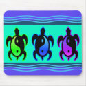 Yin Yang Turtles Mousepad