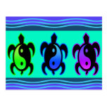 Yin Yang Turtles Postcard