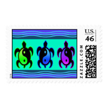 Yin Yang Turtles Stamps