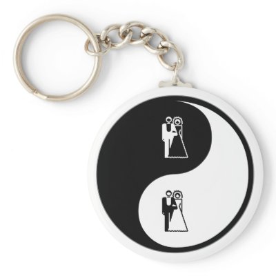 Yin Yang Weddings Keychain