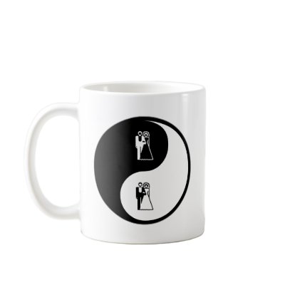 Yin Yang Weddings Coffee Mugs