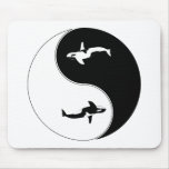 Yin Yang Whale Mousepad