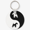 Yin Yang Wire Fox keychains by dogwiregifts Yin Yang Wire Fox keychains