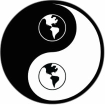 Yin Yang World Domination photo sculptures