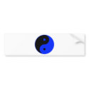Yin Yang Ying Taoism Sign Chinese Taijitu Blue bumper stickers by inquester Yin Yang Ying Taoism Sign Chinese Taijitu Blue bumper stickers