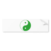 Yin Yang Ying Taoism Sign Chinese Taijitu bumper stickers