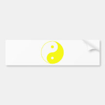 Yin Yang Ying Taoism Sign Chinese Taijitu Bumper Sticker